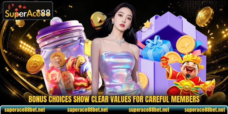 Bonus choices show clear values for careful members