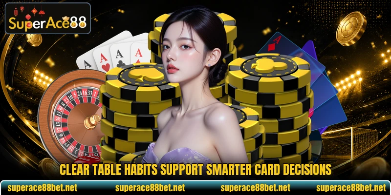 Clear table habits support smarter card decisions Clear table habits support smarter card decisions