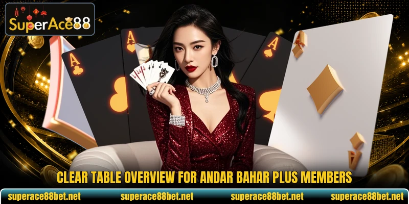 Clear table overview for Andar Bahar Plus members Clear table overview for Andar Bahar Plus members