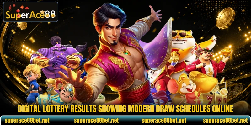 Digital lottery results showing modern draw schedules online Digital lottery results showing modern draw schedules online