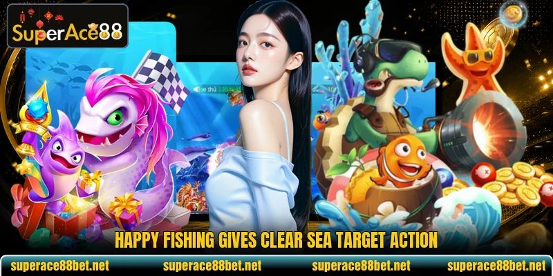 Happy Fishing gives clear sea target action Happy Fishing gives clear sea target action