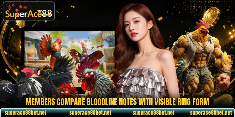 Members compare bloodline notes with visible ring form Members compare bloodline notes with visible ring form