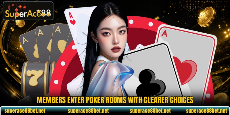 Members enter poker rooms with clearer choices Members enter poker rooms with clearer choices