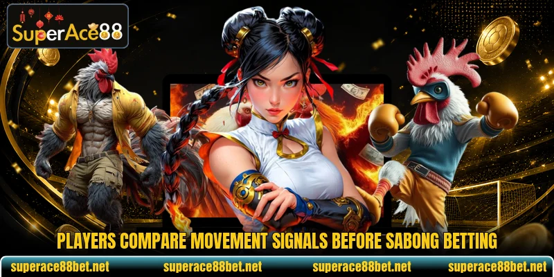 Players compare movement signals before sabong betting Players compare movement signals before sabong betting