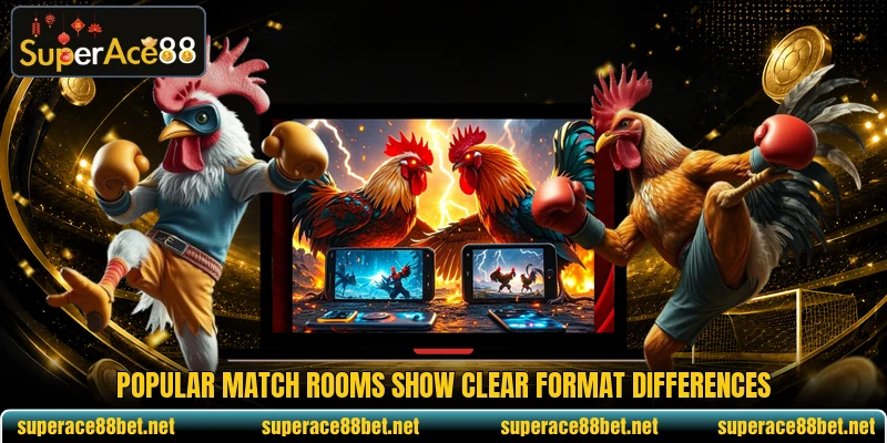 Popular match rooms show clear format differences Popular match rooms show clear format differences