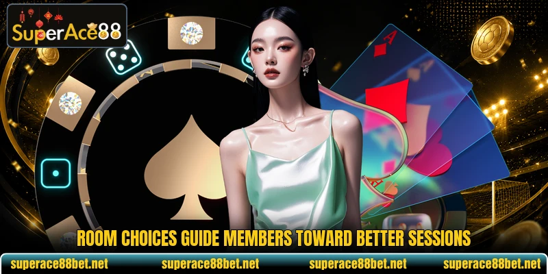 Room choices guide members toward better sessions Room choices guide members toward better sessions